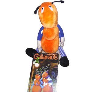 VTG Gallavants Stuffed Ant Plush 1981 Amtoy  Gallavants Movie  New VHS 1994 Lot